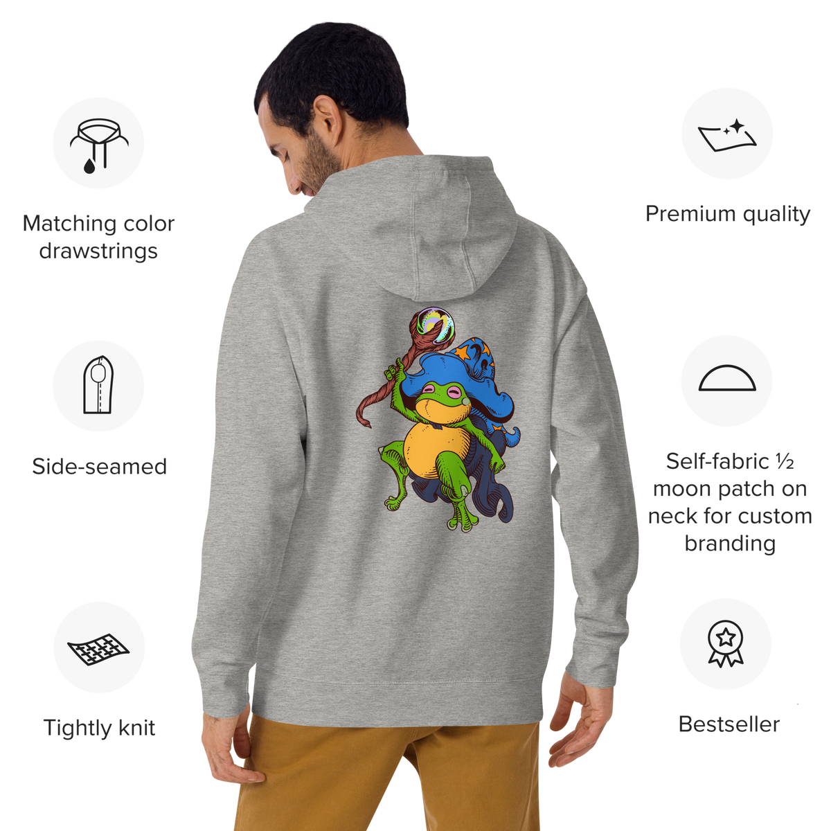 Wizard Frog Premium Hoodie